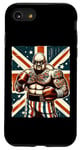 Coque pour iPhone SE (2020) / 7 / 8 Boxe Britannique Union Jack Drapeau Boxeur