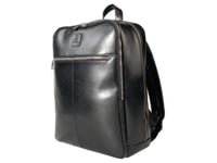 Exactive Leather Backpack For Laptop Black