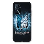 Cokitec Coque pour Oppo A16 / A16S Manga Attaque Titans Noir