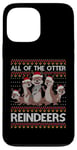 Coque pour iPhone 13 Pro Max All Of The Otter Pull de Noël avec motif de loutre