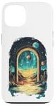 iPhone 13 Cosmic Desert Portal Design for Dreamers and Stargazers Case