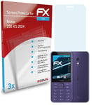 atFoliX 3x Screen Protection Film for Nokia 235 4G 2024 Screen Protector clear