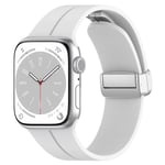 Magnetisk armbånd til Apple Watch Ultra 2 / Ultra 3 42/44/45/49mm - Hvid