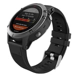 MoKo 22mm Bracelet Compatible avec Garmin Fenix 5/5 Plus/Fenix 6/6 Pro/Forerunner 935/945/Approach S60/S62/Quatix 5/Garmin Instinct, Quick Fit Bande de Remplacement en Silicone - Noir