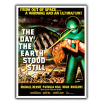 The Day the Earth Stood Still - METAL SIGN WALL PLAQUE Cinema Film Movie poster