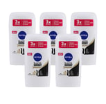 Nivea Invisible BW Silky Smooth Deodorant Stick Women 50ml 3, 5 Pack