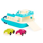 B. Toys by Battat BX1730Z Ferry Floating Bath Toy Boat with Cars for Toddlers Age 1 & Up (3 Pc)