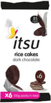 Itsu Dark Chocolate Rice Cakes Healthy Sharing Snack 100g Pack of 6