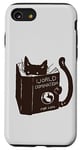 Coque pour iPhone SE (2020) / 7 / 8 World Domination pour chatons : Earth Ruler, lecture amusante sur un chat