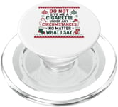 Funny Christmas Holiday Quitting Bad Habits Design PopSockets PopGrip for MagSafe