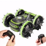 Todeco Voiture Télécommandée Tout Terrain, Voiture Telecommandé Enfant, 4WD 360°Rotation 2.4GHz RC Voiture Tout Terrain Etanche, Convient aux Enfants de Plus de 6 Ans Cadeau de Noël(Couleurs Vertes)