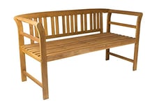 SAM Massif et huilé, Jardin et Balcon, Banc de 161 x 63 x 82 cm, Facile d'entretien, Bois d'acacia, 3-Sitzer Bank