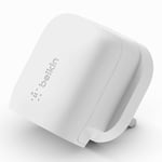 Belkin 20W USB Type C Power Delivery wall charger, fast charger plug with certif