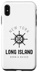 iPhone XS Max Long Island New York Vintage LI NY Ship Wheel Born & Raised Case