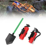 (Red)RC Car Fire Extinguisher Shovel Fun Innovative RC Crawler Simulation PA