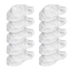 10-Pack Microfibre Cloths Steam Cleaner Pads for Navaris 49454 Handheld Mop