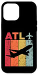 Coque pour iPhone 12 Pro Max ATL Aéroport Hartsfield Jackson d'Atlanta