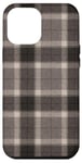 iPhone 13 Pro Max Grey Black Tartan Plaid Case