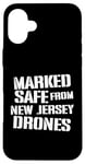 Coque pour iPhone 16 Plus Marqué sûr des drones du New Jersey