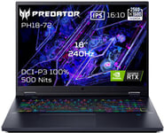 PC Portable Gaming Acer Predator Helios 18 PH18-72-944J 18" QHD+ 250 Hz Intel® Core™ i9 32 Go RAM 1 To SSD Nvidia GeForce RTX 4080 Noir