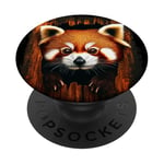 Red Panda Bear Mammal Cute Red Panda PopSockets Adhesive PopGrip