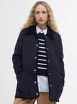 Barbour Cornelia Quilted Jacket, Navy/Multi