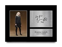 HWC Trading A4 Evanna Lynch Harry Potter Luna Lovegood Cadeaux Imprimé Signé Autographe Photo pour les fans de cinéma - A4