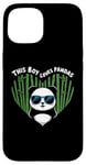 iPhone 15 This Boy Loves Pandas Cute Panda Bear Valentines Day Case