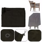 Juste Anti-Poussière Pour Chaise Empilée D'extérieur,Sac De Rangement,Protecteur De Meubles De Jardin,Étanche,Anti-Poussière - Type Black-89x89x120x89cm