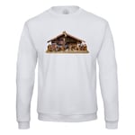 Sweat Shirt Homme Creche Naissance De Jesus Noel Rois Mages Marie Bible