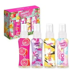 Body Mist By SO....? Gift Set - Vanilla,Pink Grapefruit,Sweet Pea,Candy 4 x 50ml