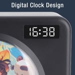 Small Speaker Record Style Wide Application Portable Clock Radio