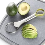 Stainless Steel Avocado Nuclear Slicer 2-in1 Vegetable Fruit Gra One Size