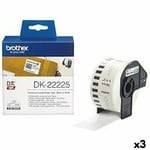 Continuous Paper for Printers Brother DK-22225 White 38 mm x 30,48 m Black/Wh