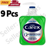 Carex Aloe Vera Antibacterial Hand Wash, Clean & Protect 250 ml (Pack of 9)