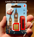 Vodafone Sim Card BRAND NEW Pay As You Go Plus. UK PAYG Voda PHONE SIM OFFICIAL