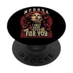 Valentine's Day Medusa Woman I Only Have Eyes For You Heart PopSockets Adhesive PopGrip