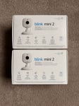 Blink Mini 2 Plug-In CCTV Smart Security Camera - White **Brand New** Qty: 2