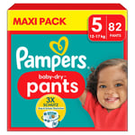 Pampers Junior Baby-Dry Pants, størrelse 5 , 12-17 kg, Maxi Pack (1 x 82 bukser)