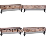 Vidaxl - Table console tv avec 4 tiroirs Bois de teck recyclé - meuble tv - meubles tv - Home & Living - Brun