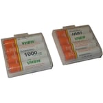 Vhbw - 8x Batteries aaa micro compatible avec Samsung Gigaset CL690, CL660, CL660HX, CL690AB, E290 téléphone fixe sans fil (1000mAh, 1,2V, NiMH)