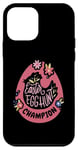 Coque pour iPhone 12 mini Champion de chasse aux œufs de Pâques – Motif œuf de Pâques pour garçons et filles