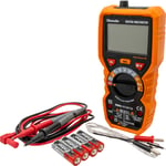 Digitalt multimeter med True RMS 1000V/10A og gummideksel