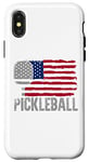 iPhone X/XS Pickleball American Flag July 4 Independence Day Case