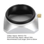 55mm Square Metal Lens Hood Aluminum Alloy Retro Digital Camera Lens Hood Sh Hot