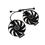 Refroidisseur de carte graphique Tourists,Mini Ventilateur Double OC,GérFor ASUS GeForce,RTX 3060Ti V2,T129215SU,12V,0,5 A,6 Broches,87mm,RTX3060,3060 Ti - Type AB Fan