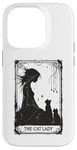 Coque pour iPhone 14 Pro The Cat Lady Carte de tarot pour maman