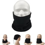 Unisex fleece skidmask halsvärmare bandana halsduk - VÄLJ: SVART