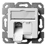 Telegärtner AMJ45 Prise UP Catégorie 6 / Cl.E double 2 x RJ45 Blanc