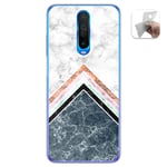 Coque Gel TPU pour Xiaomi Pocophone Little X2 Design Marbre 05 Dessins